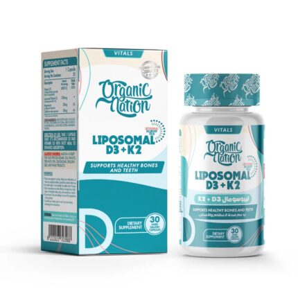 Organic Nation Liposomal D3+K2 – 60Capsules – 60 serv