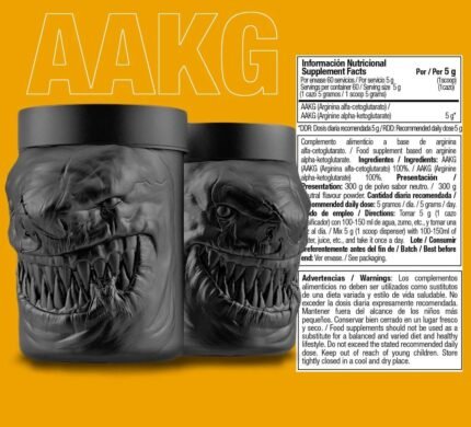 Zoomad Labs One Raw AAKG -Arginine alpha-ketoglutarate 60 Servings