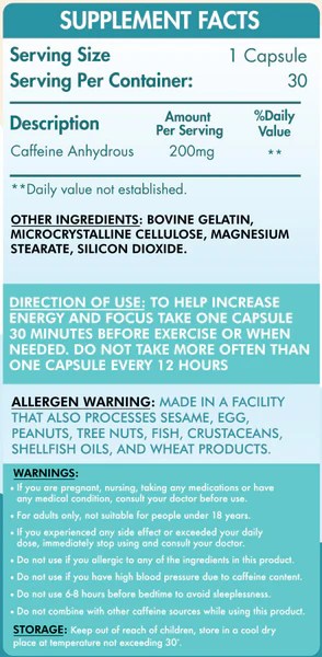 Organic Nation Caffeine 200