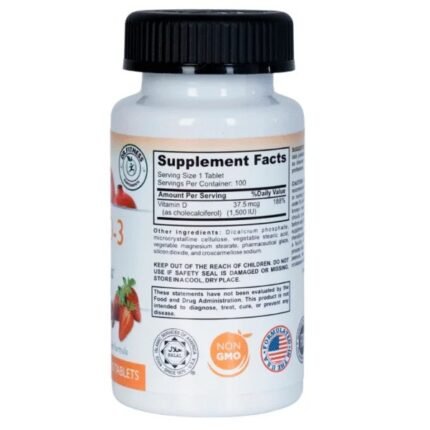 DR.FITNESS Vitamin D3 1500 IU – 100 Tablets