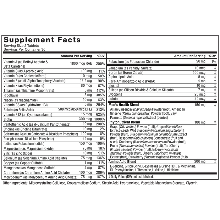 FORCE FACTOR Men`s Multivitamin