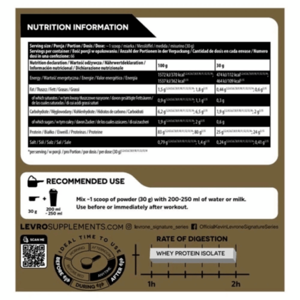 Kevin Levrone Gold Isolate 66 servings