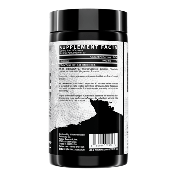 Nutrex Research L-ARGININE 1000 – 120 Capsules
