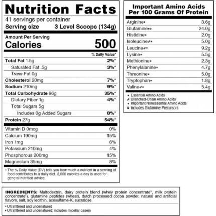 Syntrax Goliath Protein Gainer 5.44kg – 41 servings