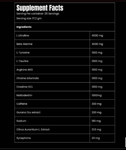 Marvelous EXPERIMENT Pre-Workout