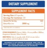 Max Muscle Beta Alanine 3000mg 120 Capsules