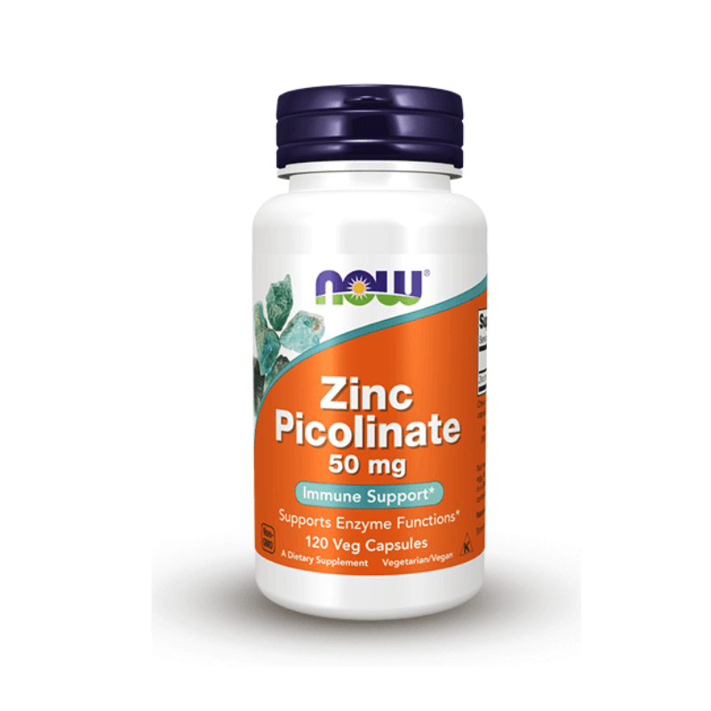 Now Foods Zinc Picolinate 50mg 120 Capsules
