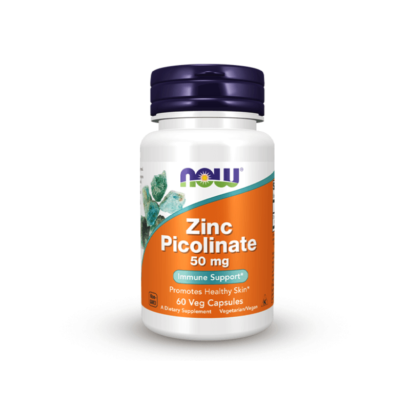 Now Foods Zinc Picolinate 50mg 60 Capsules