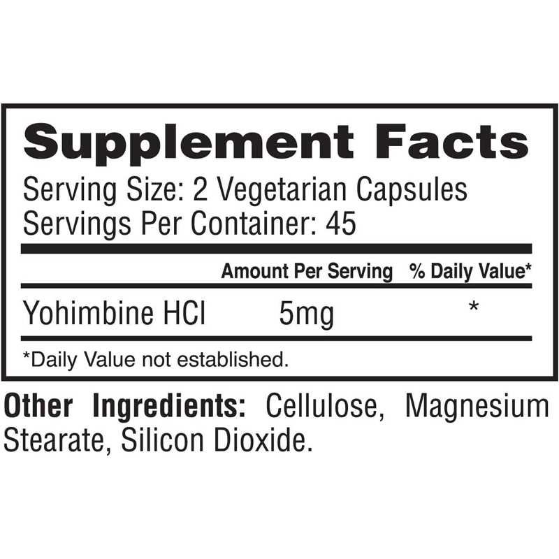 PrimaForce Yohimbine HCl 90 Caps – 45 servings