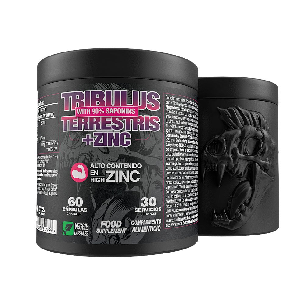 Zoomad Labs TRIBULUS TERRESTRIS + Zinc 60 Capsules – 30 servings