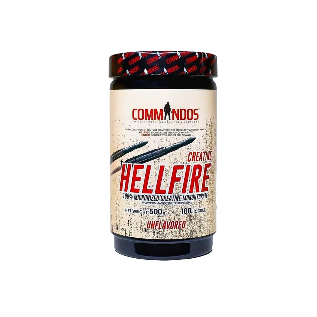 Commandos Hellfire Creatine – 500g – 100 Serv