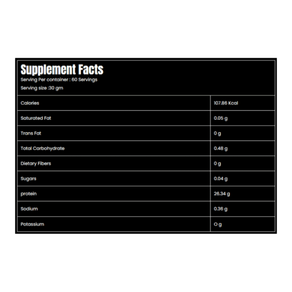 Marvelous Nutrition Bulk Whey Protein Isolate 67 Servings