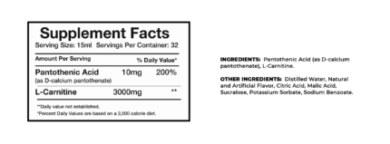 Muscle Rulz L- Carnitine liquid – 3000MG 32 serv