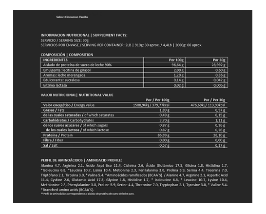 Big Man Zero Isolate Whey