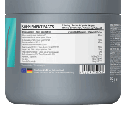 Visly Testo Boost 120 Capsules