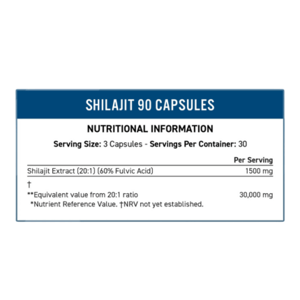 Applied Nutrition Shilajit 90 Caps – 30 serv