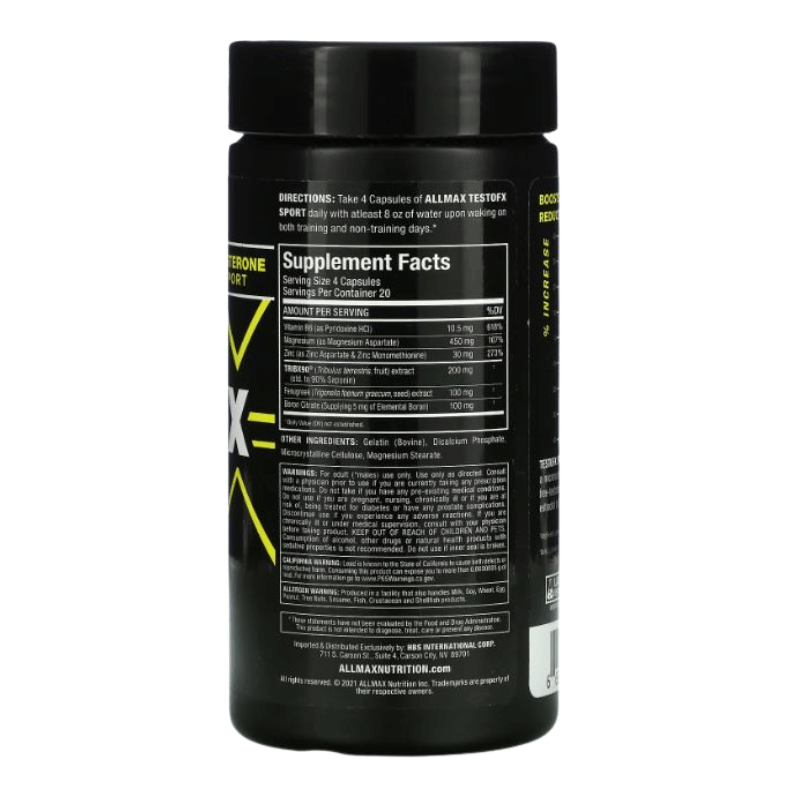 Allmax TESTO FX 80 caps – 20 servings