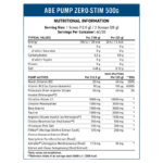 Applied Nutrition ABE Pump Zero Stim 500g – 40 serv