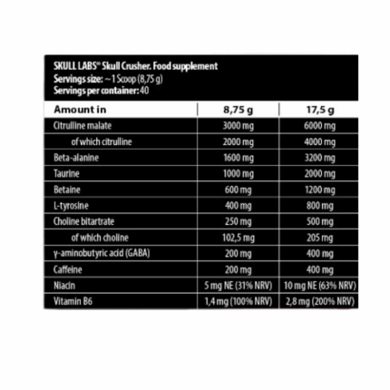 Skull Labs Skull Crusher 350g – 40 servings